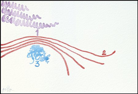 GRIFFA GIORGIO Torino 29/03/1936Senza titoloacquerello su cartoncino cm...