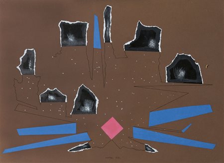 MUNARI BRUNO Milano 1907 - Milano 30/09/1998Senza titolo, 1992tecnica mista e...