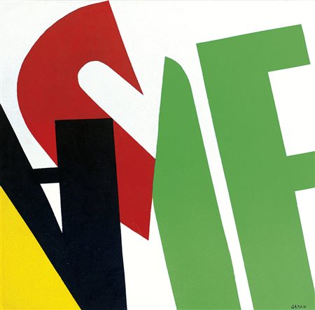 GARAU AUGUSTO Milano 01/11/1923 - Milano 04/11/2010Senza titolo, 1972acrilici...