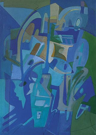 BALSAMO VINCENZO Brindisi 27/06/1935Senza titolo, 1984olio su tela cm 70x50,...