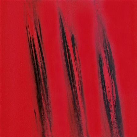 FINZI ENNIO Venezia 1931Il verso del colore in rosso, 2007olio su tela cm...