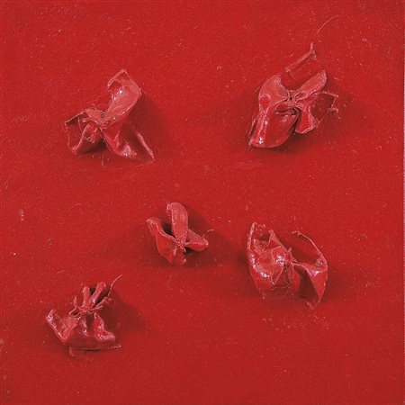 PIETRANTONIO FABIO Torino 1966Incontri, 2014resina, seta e acrilico su tela...