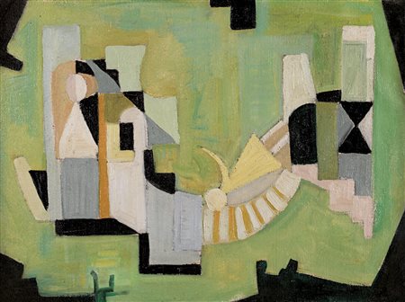 LINDSTROM BENGT Stoccolma 1925 - Njurunda 30/01/2008Le Chemin, 1950 circaolio...