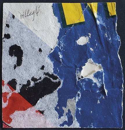 VILLEGLÉ JACQUES Quimper (Francia) 1926La lune en rodage, (1962)decollage su...