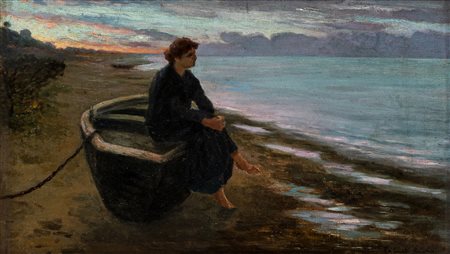 Donna in riva al mare