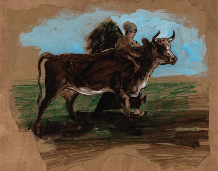 Mucca e pastorella