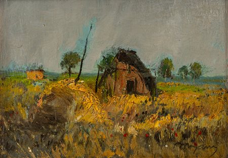 Paesaggio con capanno