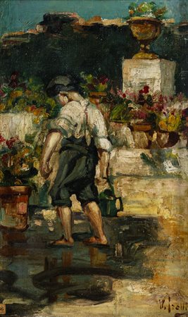Fanciullo di spalle