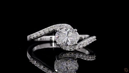 ANELLO CON DIAMANTI PER 0.84 CT IN ORO BIANCO 14K - VDB-GD-LGJ-E75A20012B