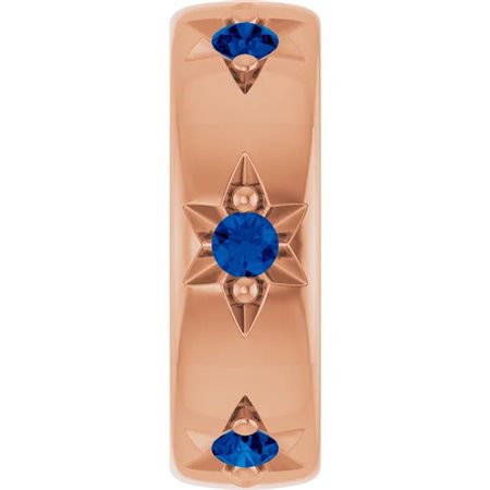 CHARM IN ORO ROSA CON ZAFFIRI LAB GROWN - 89219