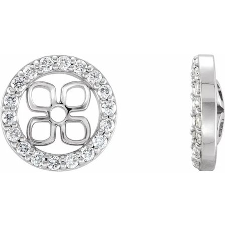 ORECCHINI A CERCHIO CON DIAMANTI LAB GROWN PER 0,684 CT IN ORO BIANCO 14K - VDB-LG10183556P