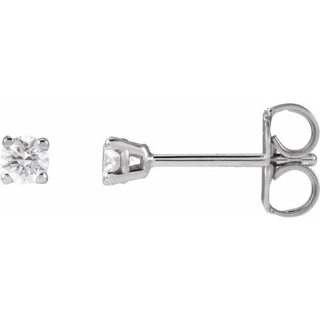 ORECCHINI IN ORO 14K BIANCO CON DIAMANTI LAB GROWN DA 1 CT - 652480 1