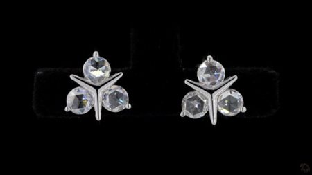 ORECCHINI ROTONDI DIAMANTI PER 1,04 CT IN ORO BIANCO 14K - VDB-GD-LGJ-5ACAABE409