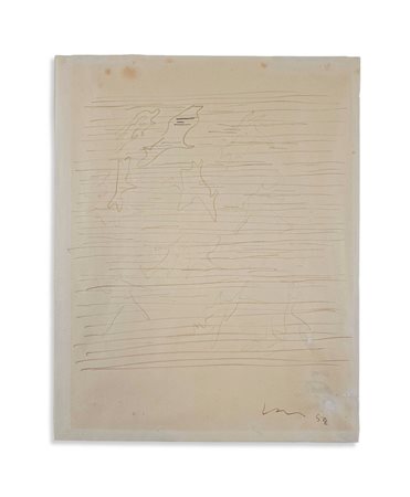 FONTANA LUCIO (1899 - 1968) - CONCETTO SPAZIALE .