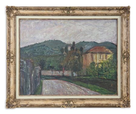 TOSI ARTURO (1871 - 1956) - PAESAGGIO CON CASA (c.1950).