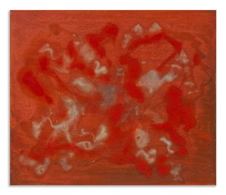 TURCATO GIULIO (1912 - 1995) - CANGIANTE ROSSO (PRIMA META' ANNI '70).