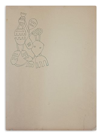 CAPOGROSSI GIUSEPPE (1900 - 1972) - STUDIO PER GIOIELLO (SECONDA META' ANNI '50).