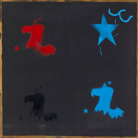 ANGELI FRANCO (1935 - 1988) - FRAMMENTO CON STELLA.