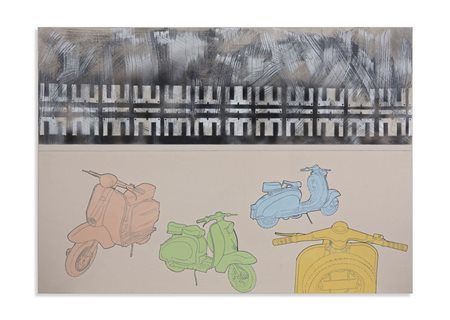 MAMBOR RENATO (1936 - 2014) - 4 LAMBRETTE COLORATE.
