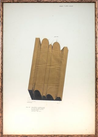 TACCHI CESARE (1940 - 2014) - SEGMENTO DI CORNICE MODULARE. STUDIO N.1.