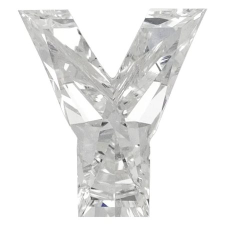 LETTERA Y IN DIAMANTE LAB GROWN - DIAMOND-LAB- Y -