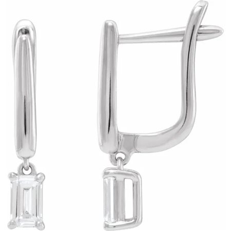 ORECCHINI A LEVA IN ORO BIANCO 14K CON DIAMANTI LAB GROWN PER 0,75 CT - VDB-LG601688943P