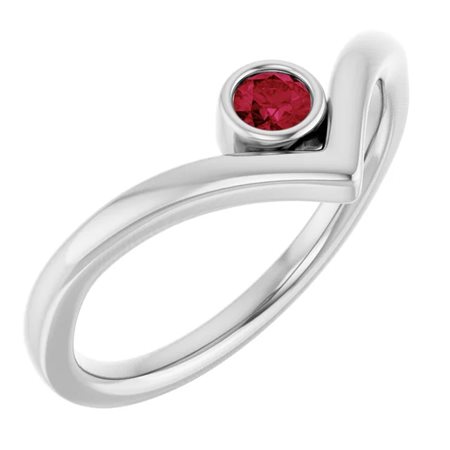ANELLO CON RUBINO LAB GROWN - 71994 14K ZAF LAB