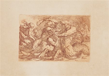 SALVATOR ROSA, Lotta tra Toni