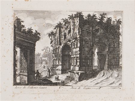 PIRANESI GIOVANNI BATTISTA, Arco di Settimio Severo e Arco di Giano