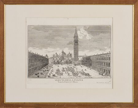 CARLEVARIJS LUCA, Veduta della piazza verso la Chiesa di S. Marco