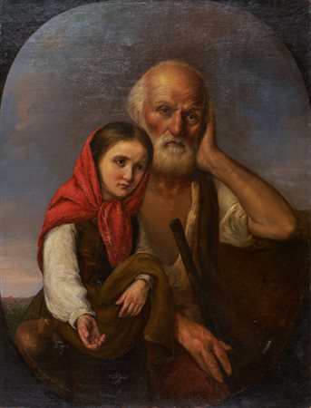 SCUOLA DEL NORD ITALIA, Fanciulla con vecchio
