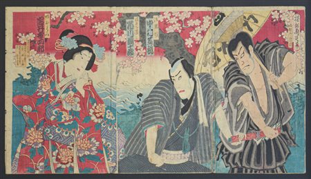 YOSYU CHIKANOBU & HASHIMOTO NAOYOSHI, Rappresentazone del Kabuki "HOKAIBO"

