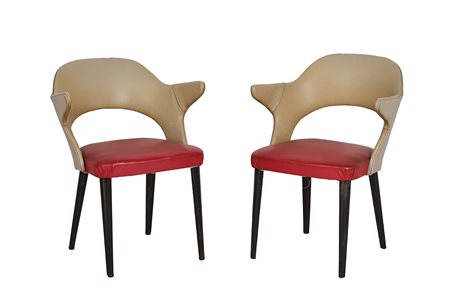 COPPIA DI POLTRONE BICOLORE
