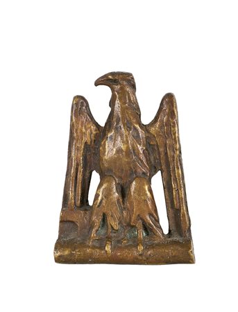 FONDERIA ITALIANA, fregio a forma di aquila con fascio