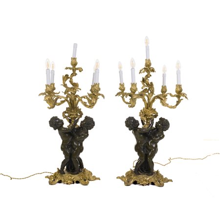Coppia di candelabri, Francia, XIX secolo