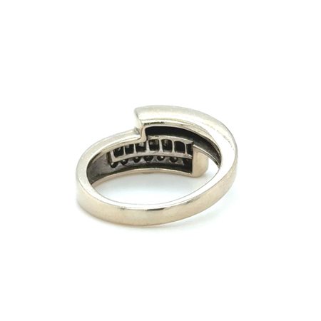ANELLO IN ORO BIANCO 18K CON DIAMANTI 0.70 CT F-G / VVS-VS – MISURA 56 - H60102- MAR