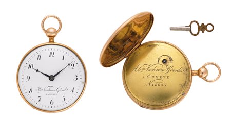 ABM VACHERON GIROD a Geneve Orologio da tasca da uomo in oro 18 K con...