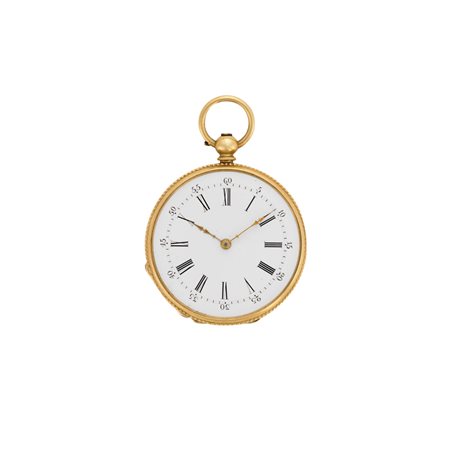 ANONIMO Orologio da tasca da donna in oro 18 K Epoca metà sec XIX Movimento...