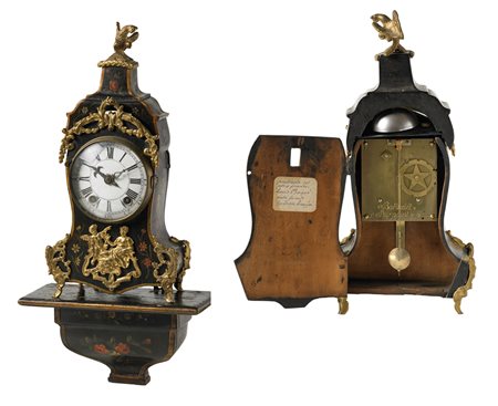 CARTEL, BARTHELET A SAINT POINT Orologio da parete in legno laccato a motivi...