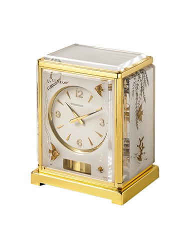 JAEGER LECOULTRE ATMOS (Plexiglass) "Pesci" Orologio da appoggio Epoca anni...