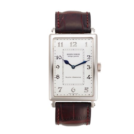 ROGER DUBUIS Orologio da polso da uomo in oro bianco 18K Fine anni 1990 ca....