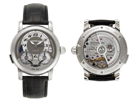 MONTBLANC Orologio da polso da uomo in acciaio Anni 2000 circa Quadrante...