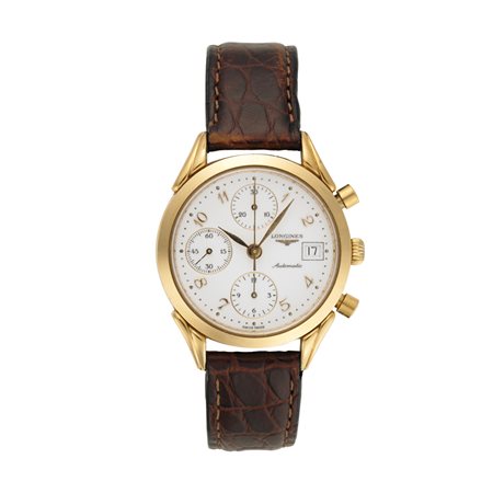 LONGINES CRONOGRAFO Orologio da polso da uomo laminato Epoca anni '90...