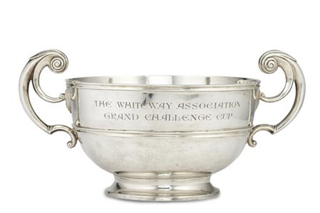 Coppa in argento di forma circolare "The Whiteway Association Grand Challenge C
