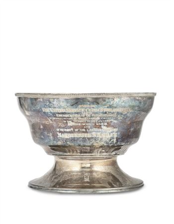 Grande bowl in argento "Given by The United Service Club of Philadelphia to the