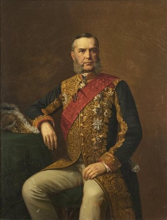 Ivan Alexeevich Tiurin * "Ritratto di Alfred Fedorovich Grot" 1880
olio su tela