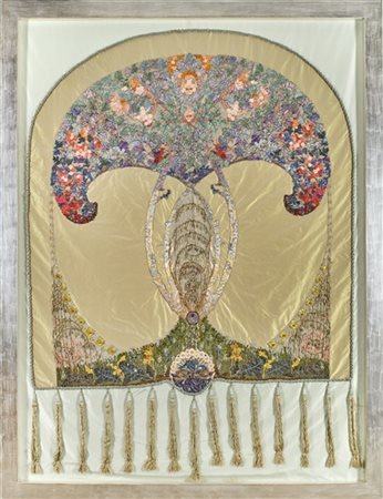 * "Albero della vita e luce iridescente del pomeriggio"
Pannello allegorico ric