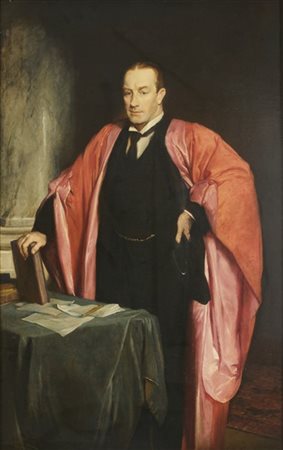 Glyn Warren Philpot * "Ritratto di Stanley Baldwin" 
olio su tela (cm 160x100)
f