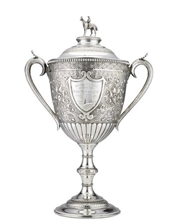 * Grande trofeo equestre biansato in argento "Beverley Races 10th June 1948, Wa