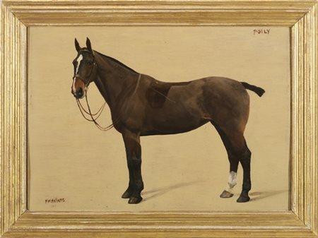 Frances Mabel Hollams "Poily" 1927
olio su compensato (cm 30x40)
firmato e datat